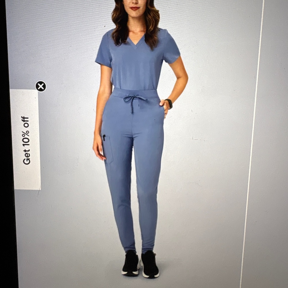 Mandala periwinkle jogger pants one pocket top